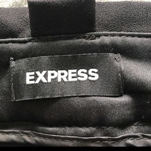 Express High Waisted Sash Waist Ankle Pant